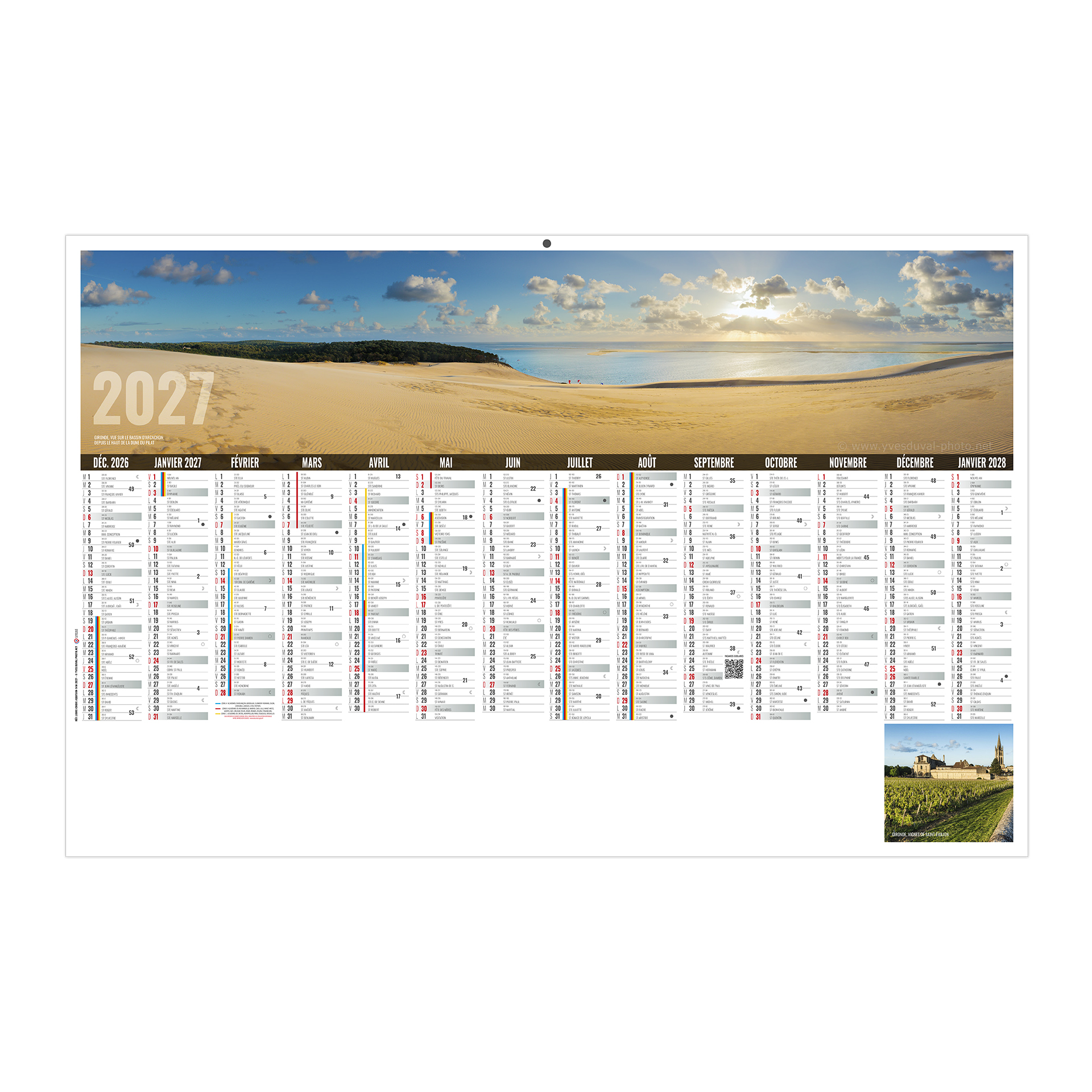 Libre Choix Aquitain 2027 — calendrier 2027 personnalisé