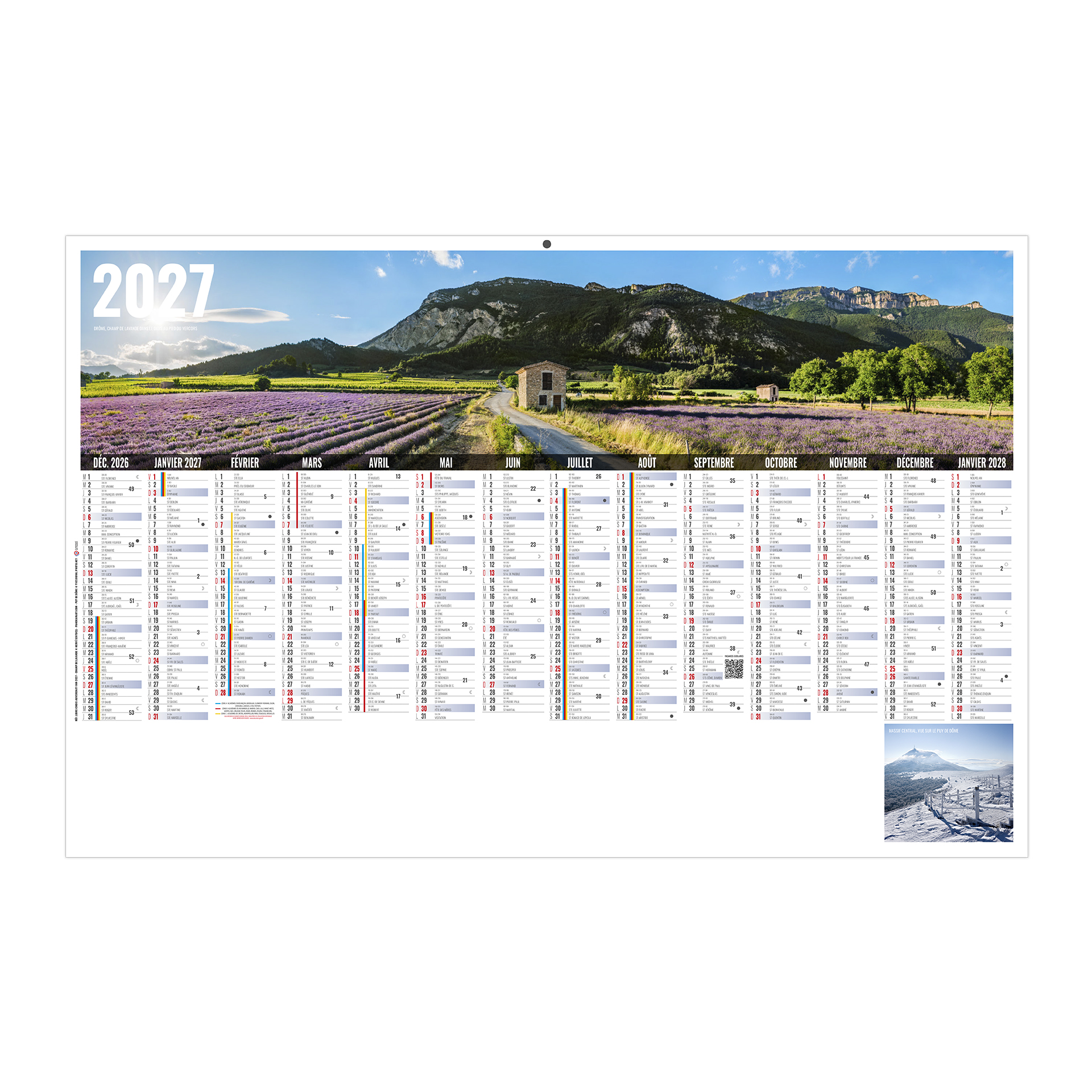 Libre Choix Auvergnat 2027 — calendrier 2027 personnalisé