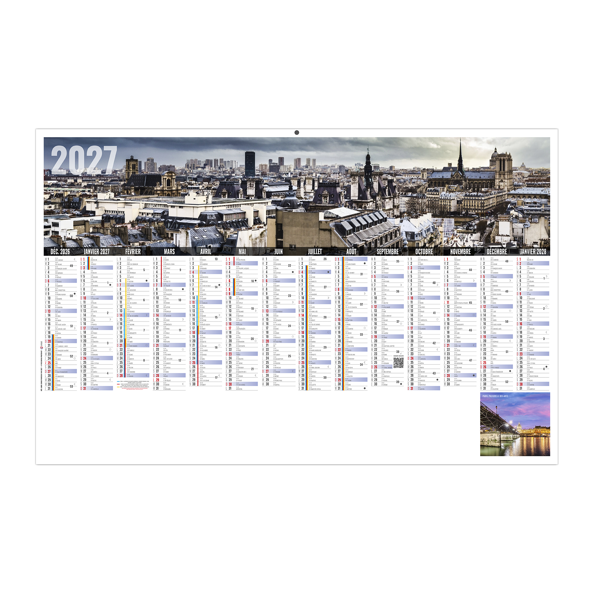 Libre Choix Parisien 2027 — calendrier 2027 personnalisé