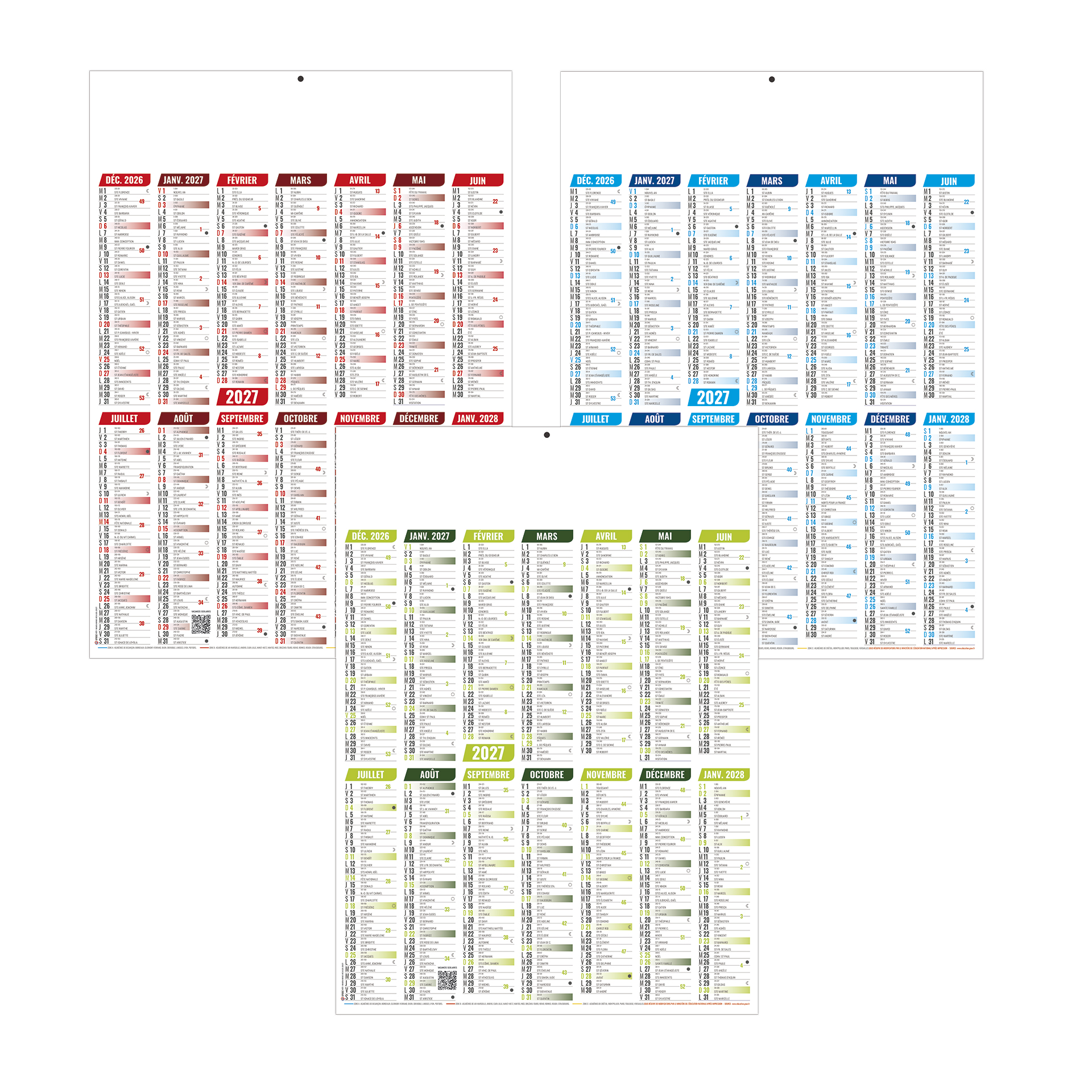 Marianne 2027 — calendrier 2027 personnalisé