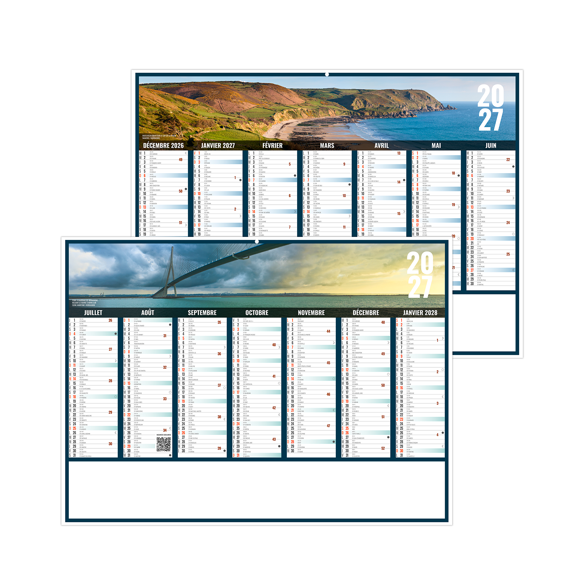 Liberté Normandie 2027 — calendrier 2027 personnalisé