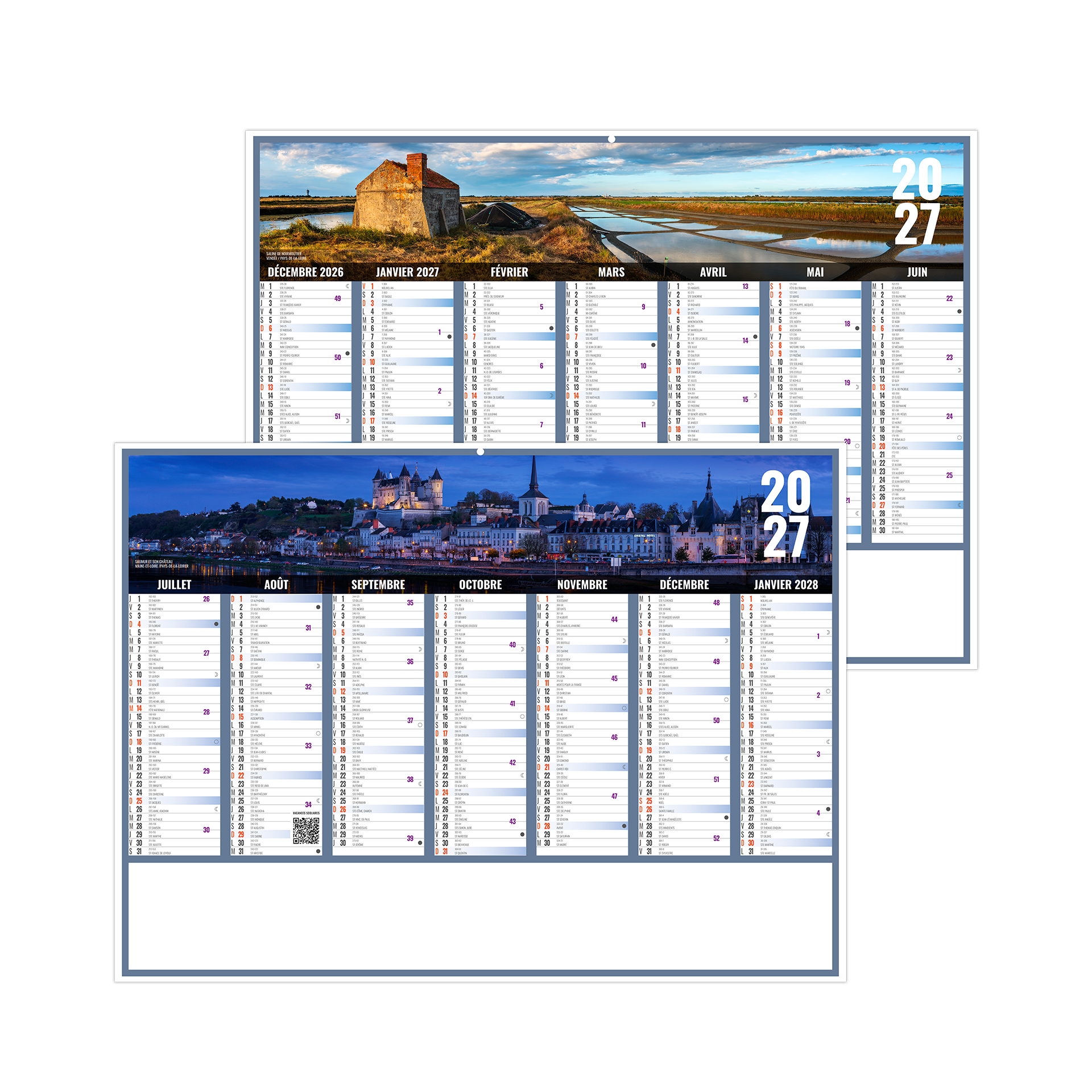 Liberté Pays-de-loire 2027 — calendrier 2027 personnalisé