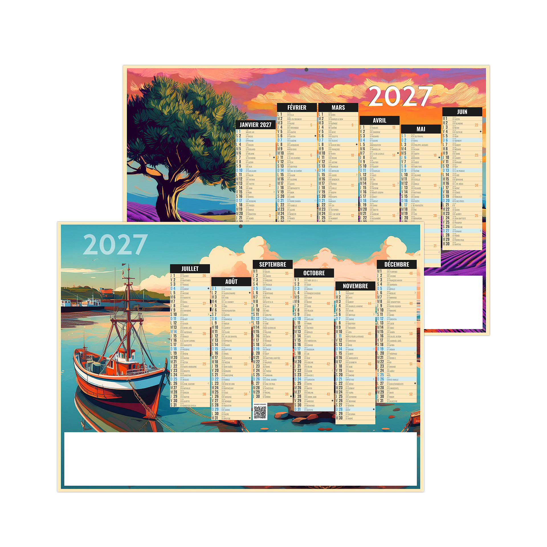 Pictural 2027 — calendrier 2027 personnalisé
