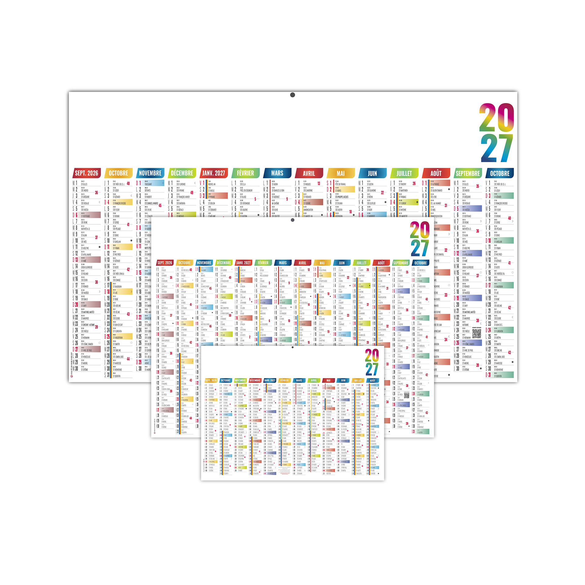 Scolaire Casimir 2027 — calendrier 2027 personnalisé
