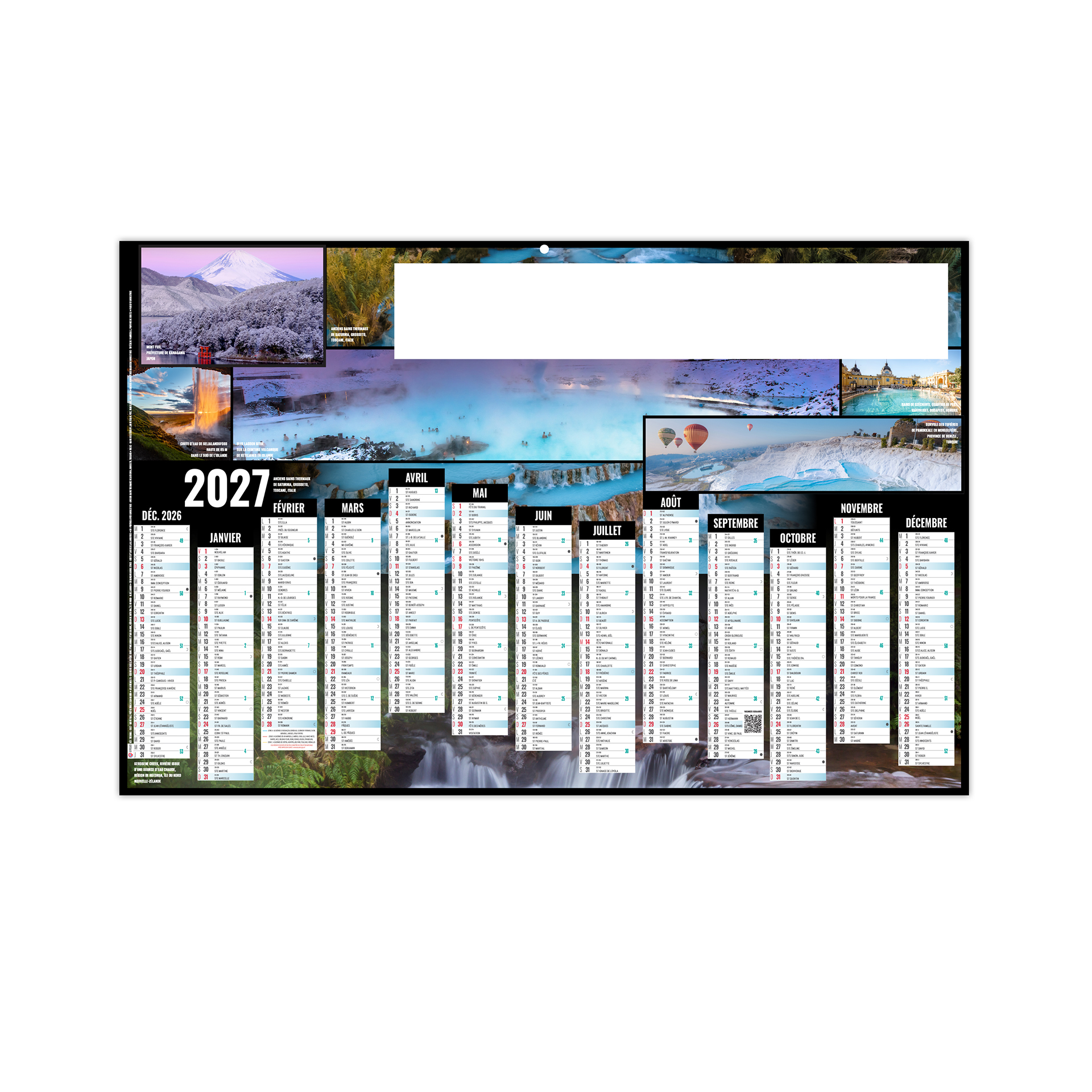 Thermal 2027 — calendrier 2027 personnalisé