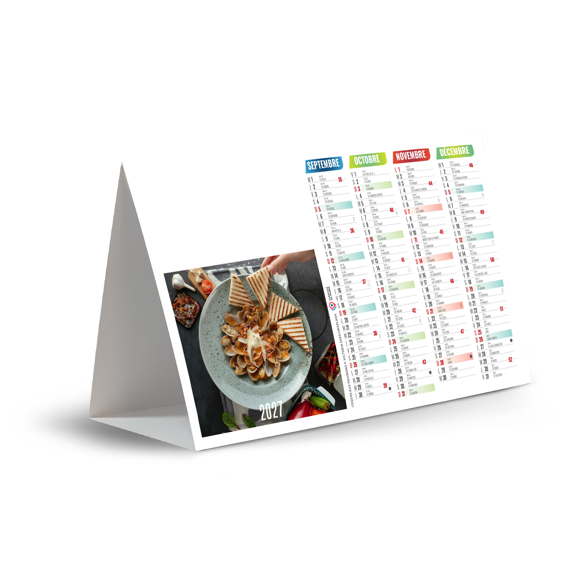 Cuisine Rapide 2027 — calendrier 2027 personnalisé