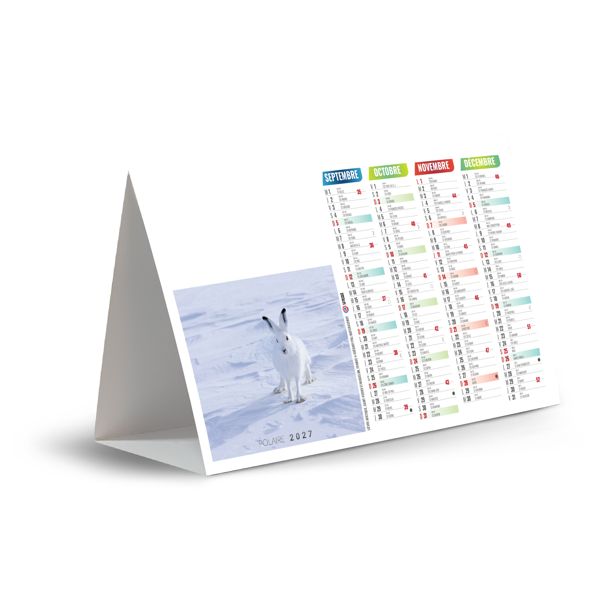 Iceberg 2027 — calendrier 2027 personnalisé