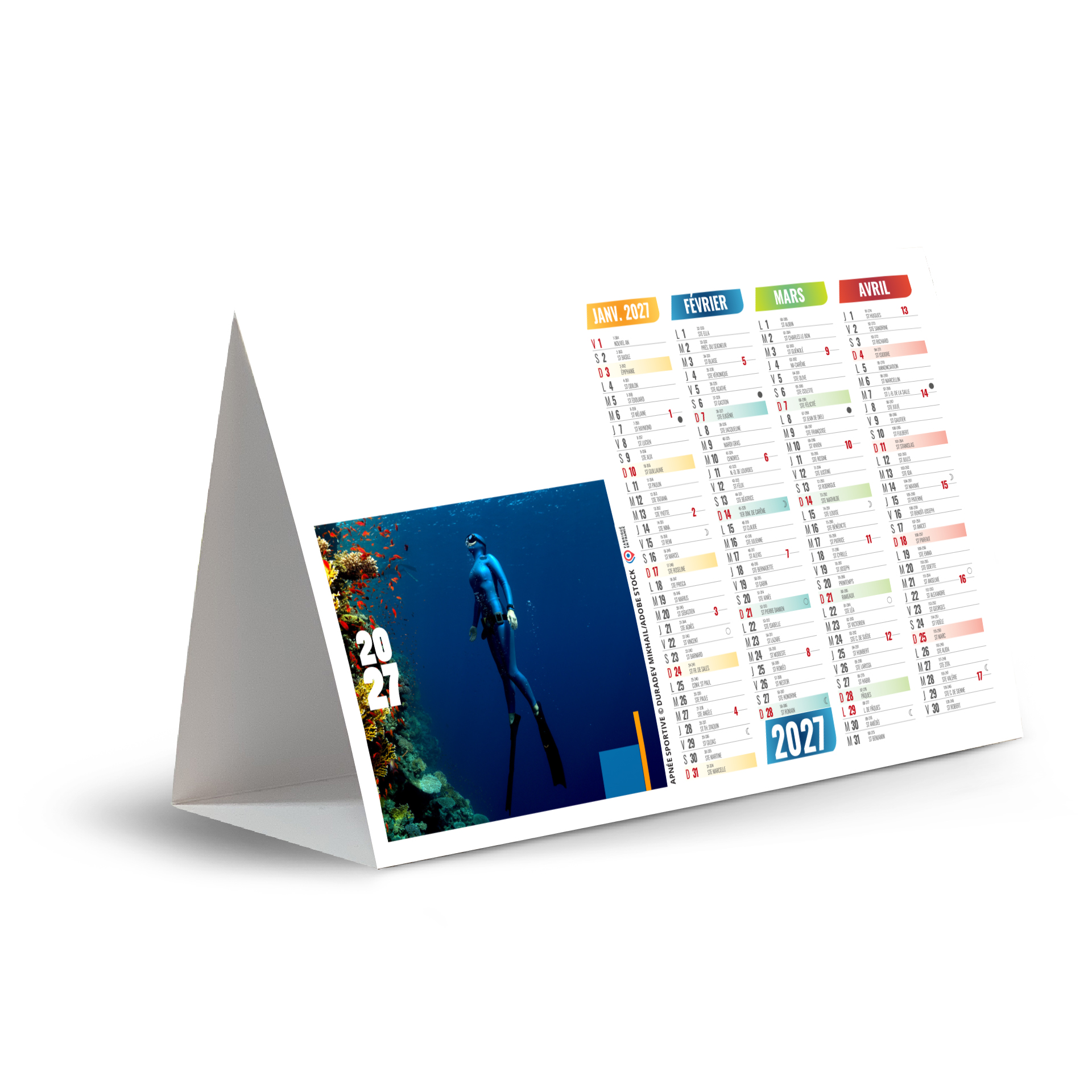 Limites 2027 — calendrier 2027 personnalisé