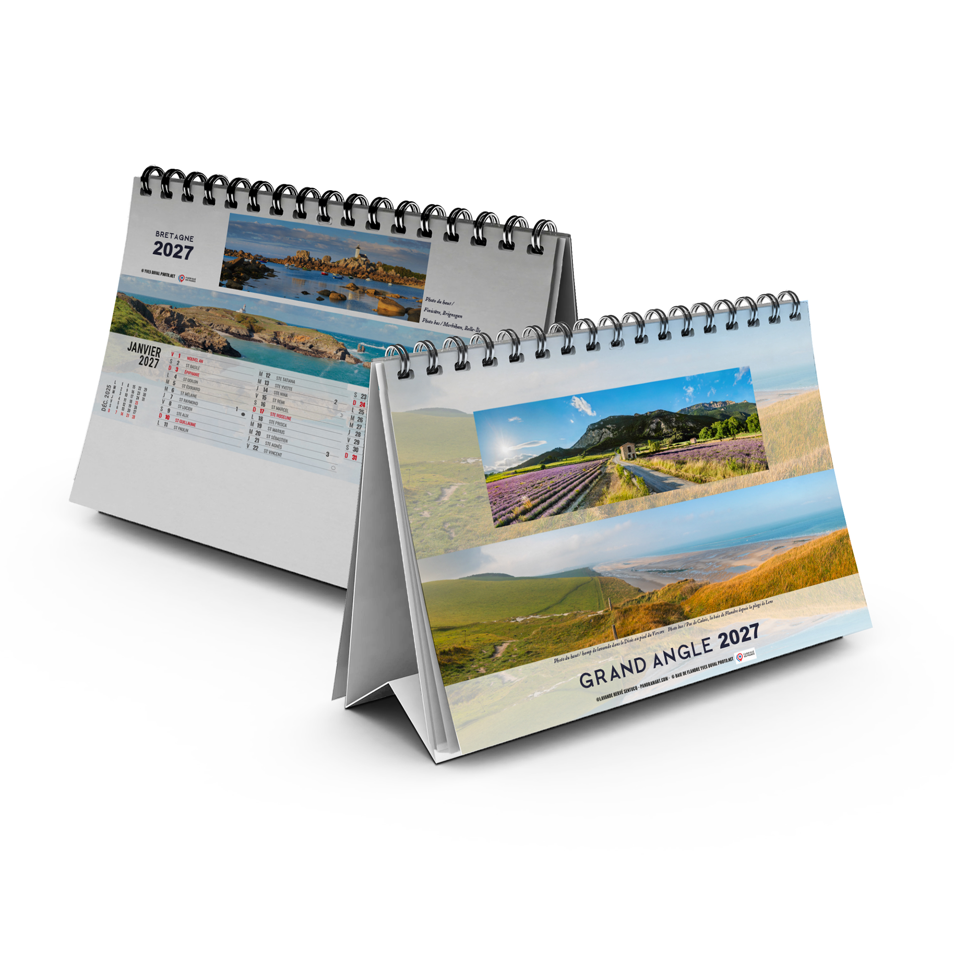 Grand Angle 2027 — calendrier 2027 personnalisé