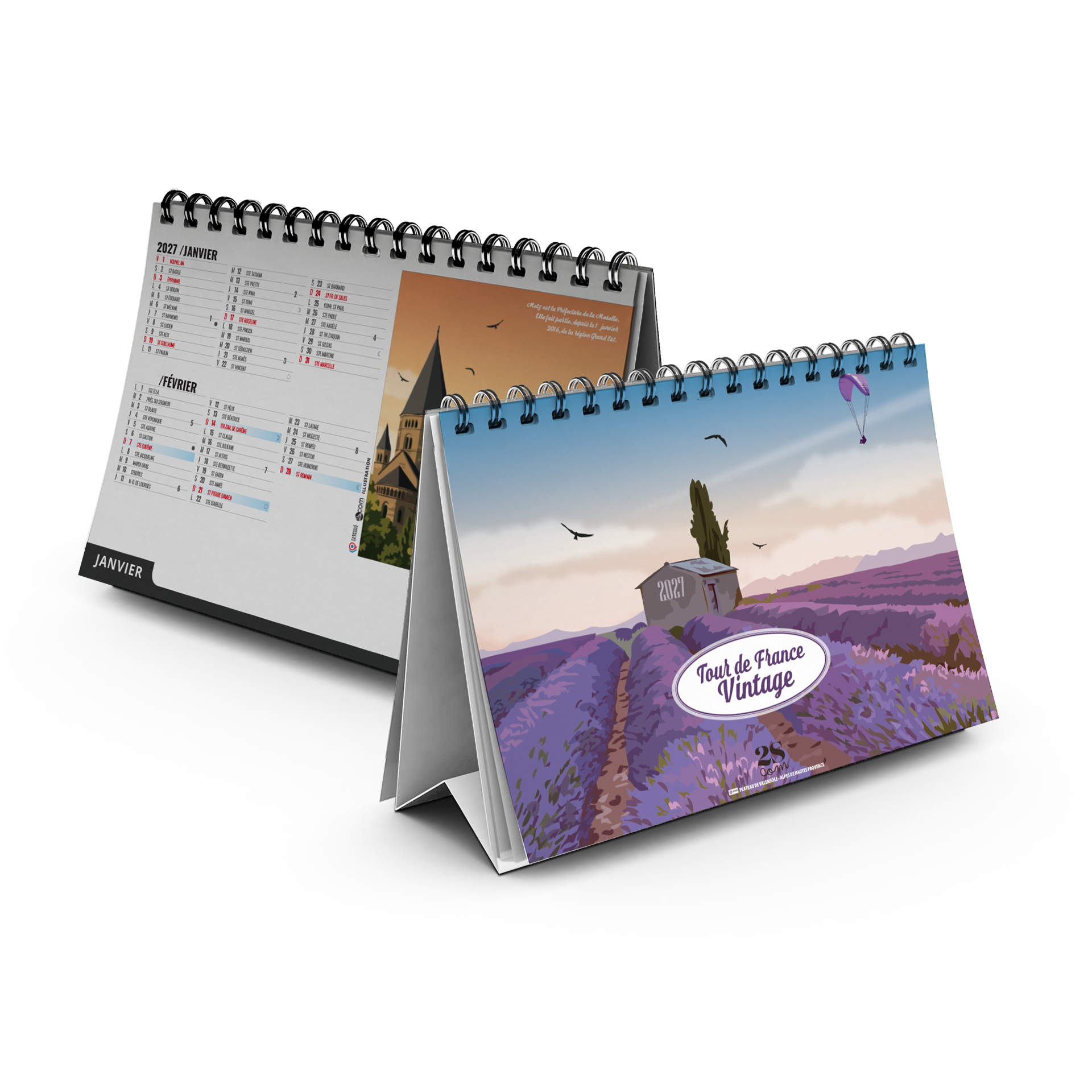 Illustrations 2027 — calendrier 2027 personnalisé