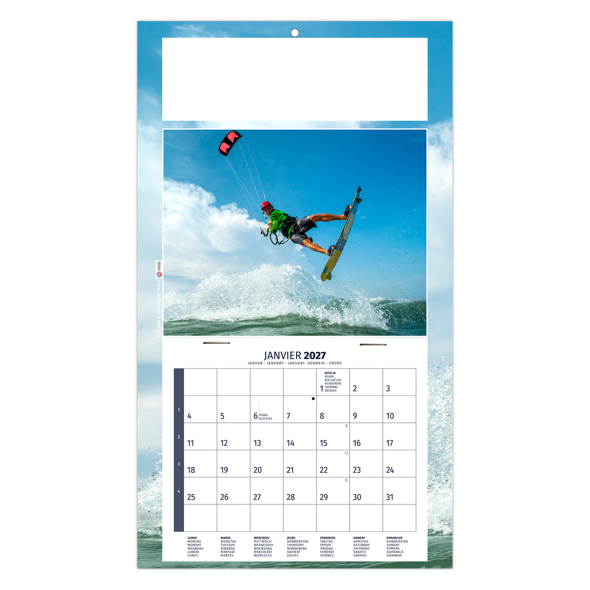 Kelly 2027 — calendrier 2027 personnalisé