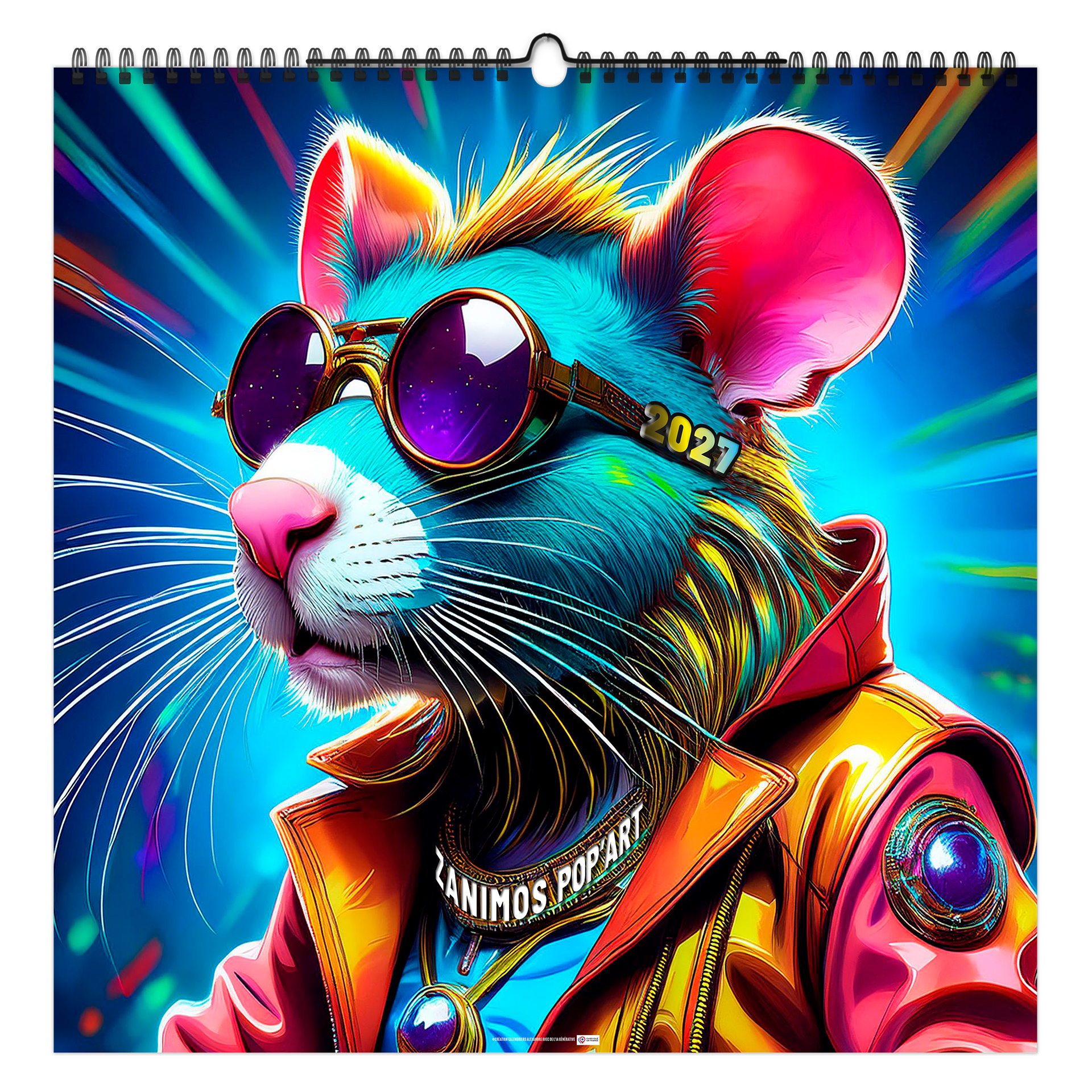 Zanimos Pop'art 2027 — calendrier 2027 personnalisé