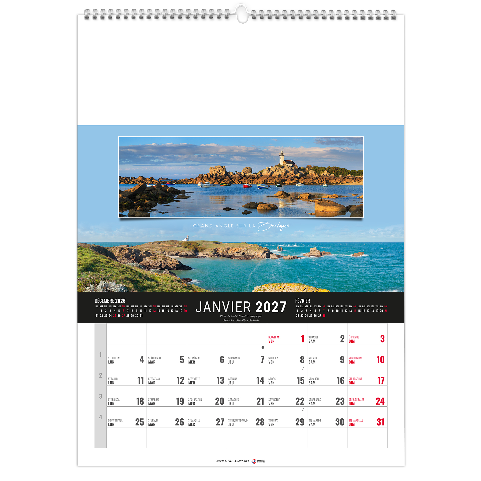 Étendu 2027 — calendrier 2027 personnalisé