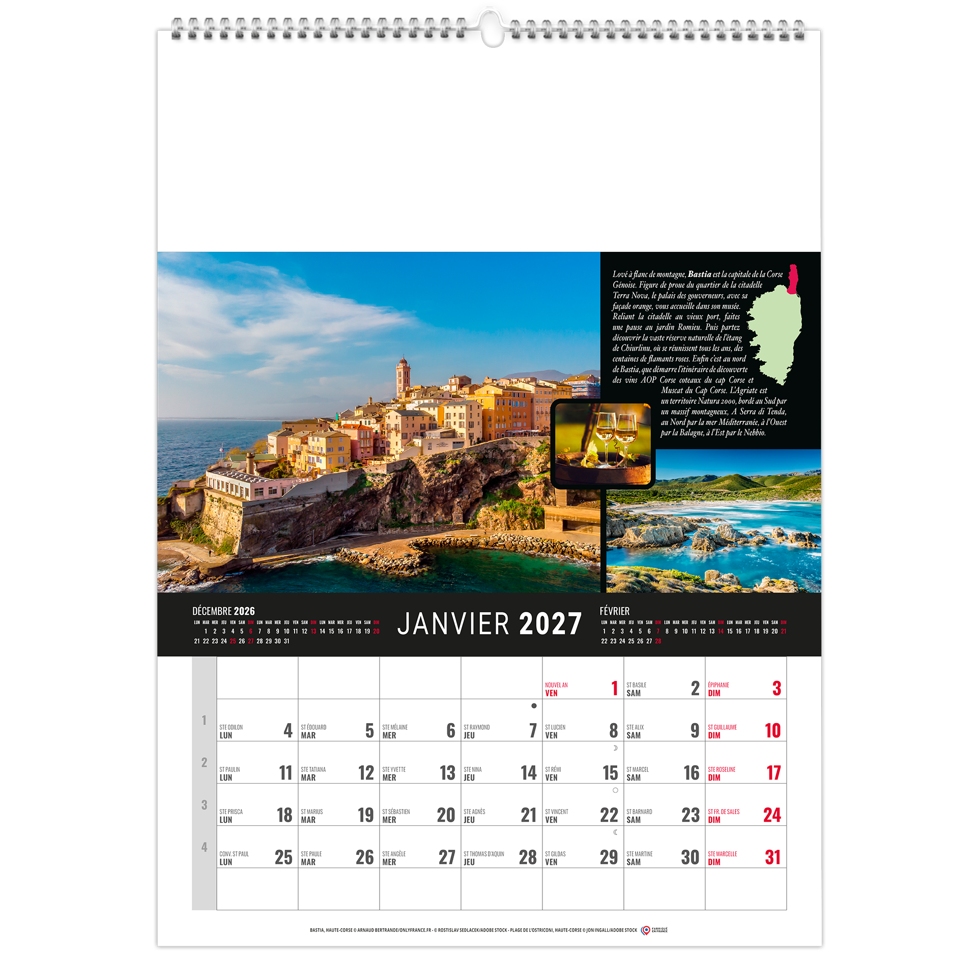 Maquis 2027 — calendrier 2027 personnalisé