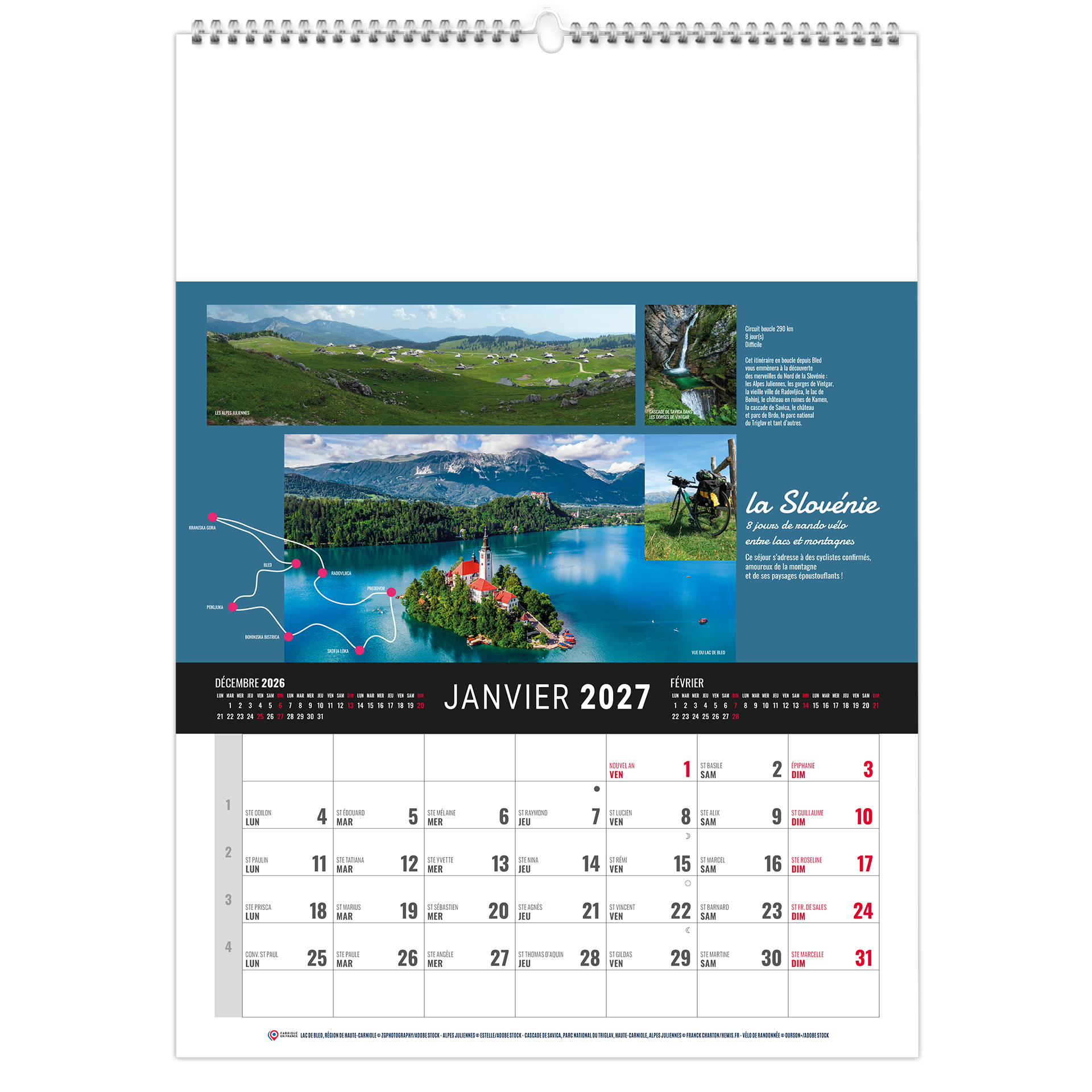 Illustre Monde 2027 — calendrier 2027 personnalisé