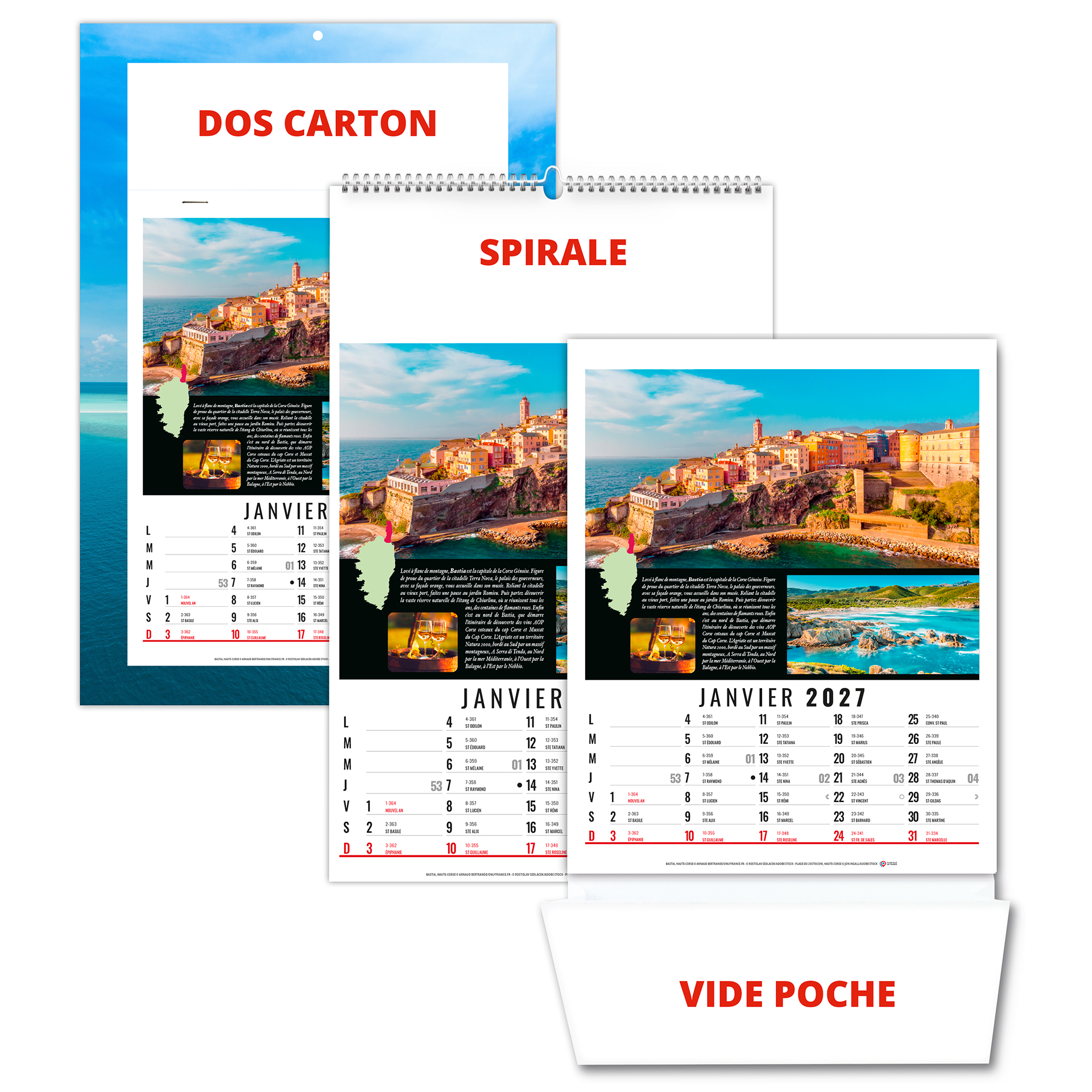 Hubert 2027 — calendrier 2027 personnalisé