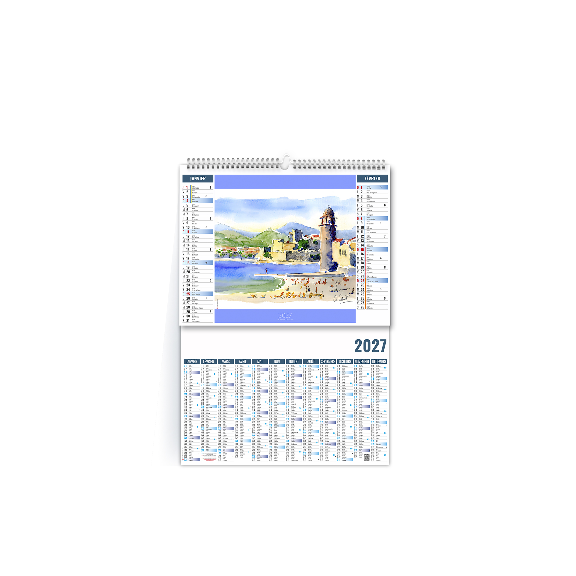 Lavis 2027 — calendrier 2027 personnalisé