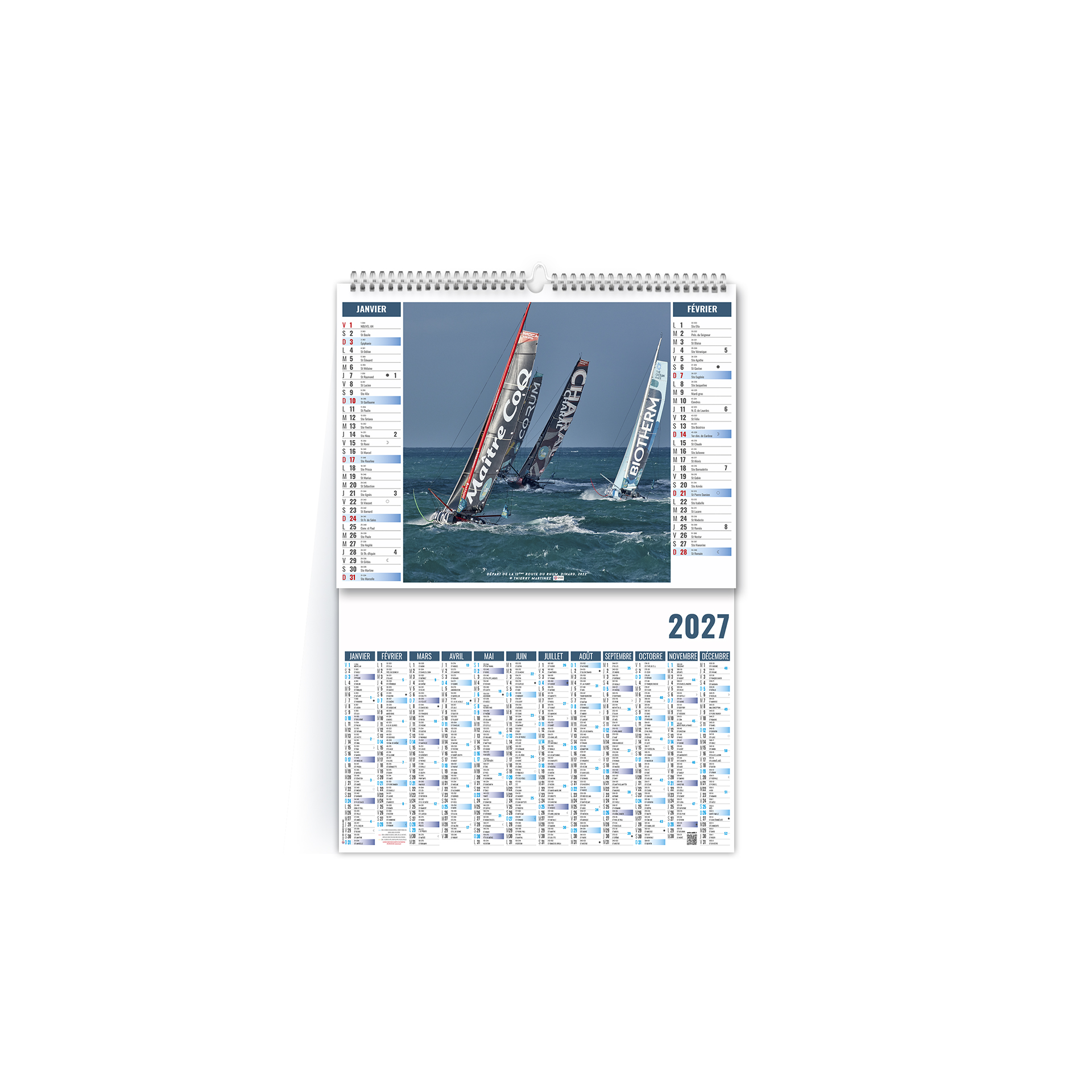 Marin 2027 — calendrier 2027 personnalisé
