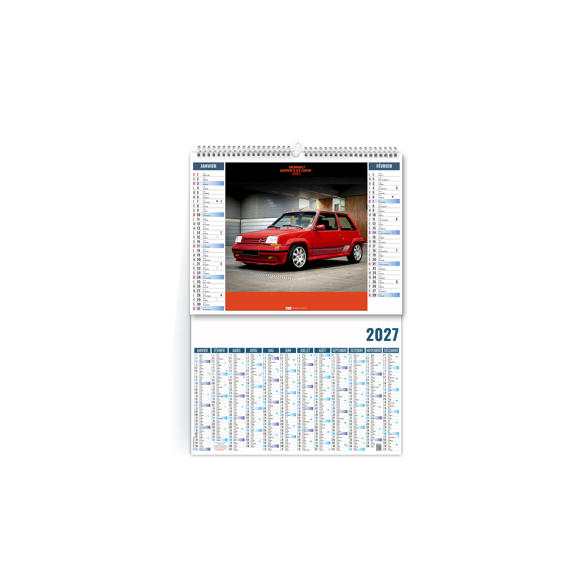 Rallye 2027 — calendrier 2027 personnalisé