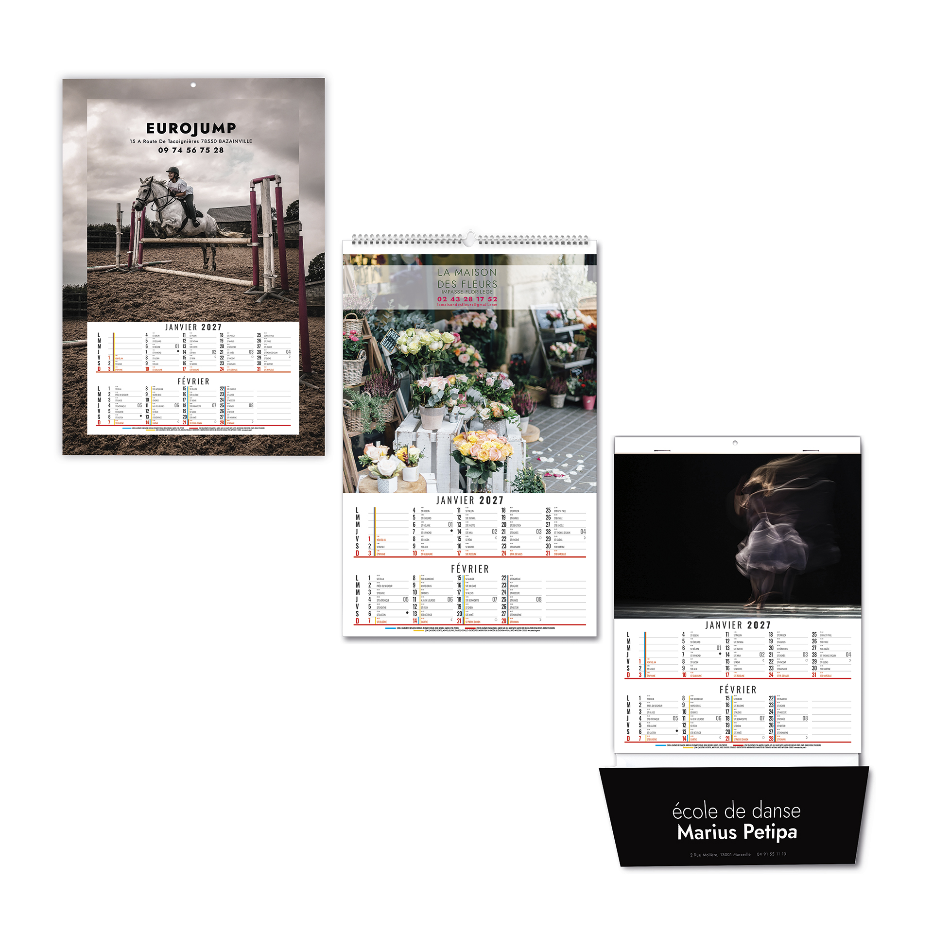 Illustre Bloc Creation 2027 — calendrier 2027 personnalisé