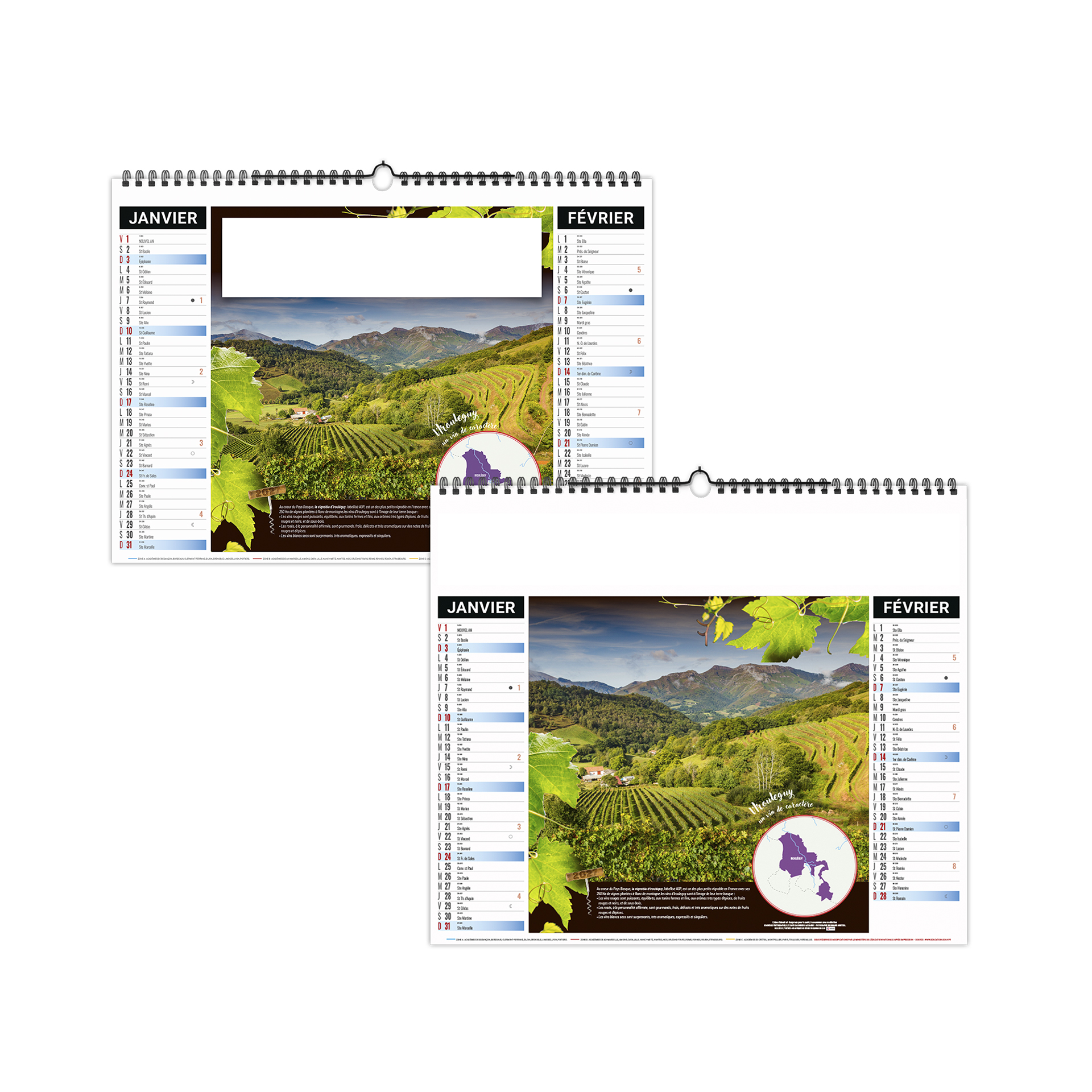 Grappe 2027 — calendrier 2027 personnalisé