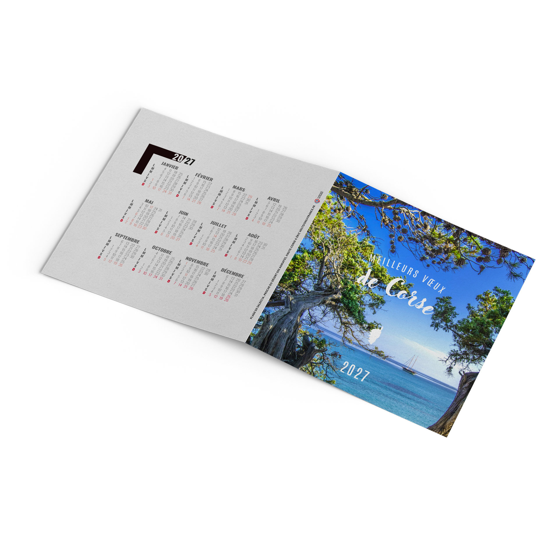 Cap Corse 2027 — calendrier 2027 personnalisé
