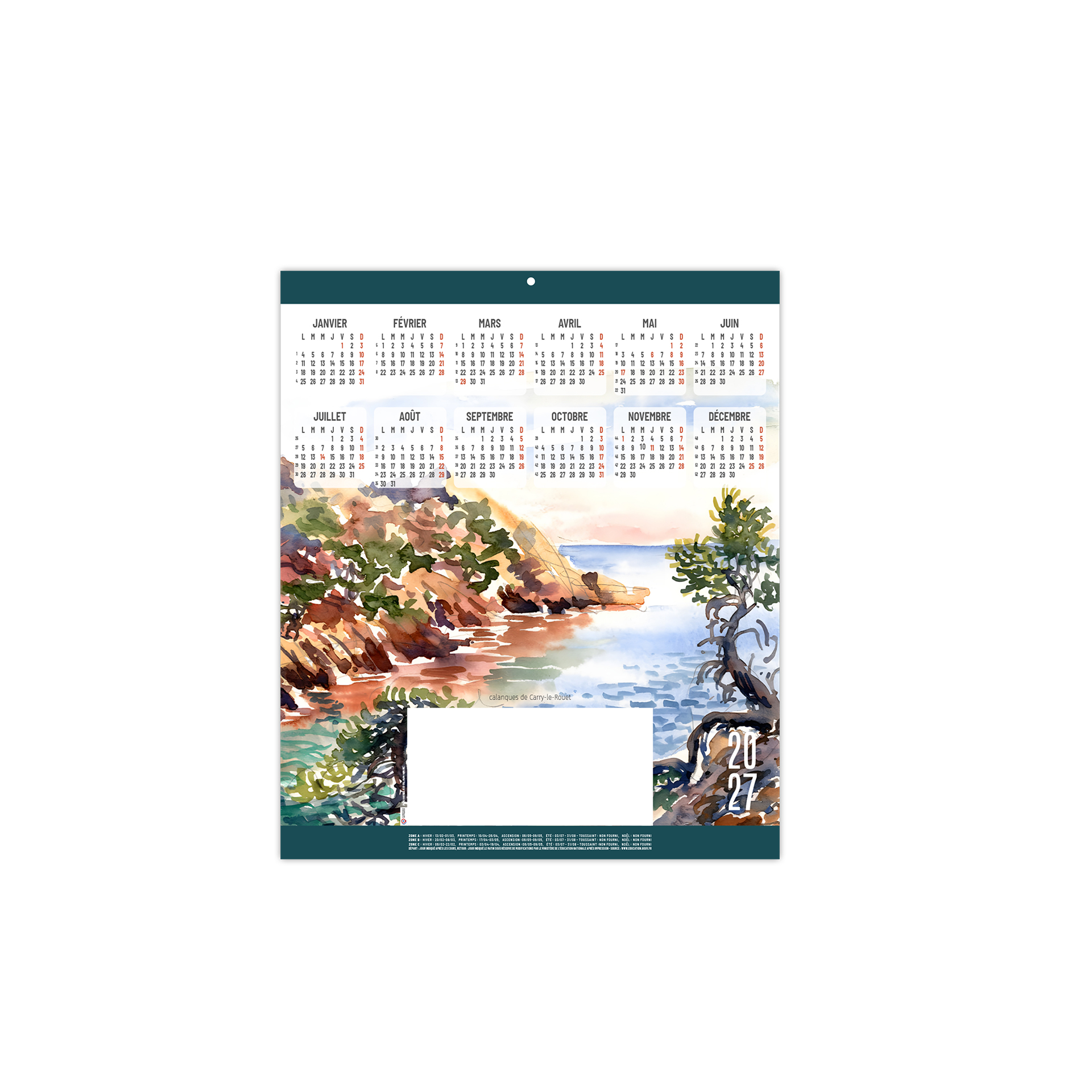 Amélie 2027 — calendrier 2027 personnalisé