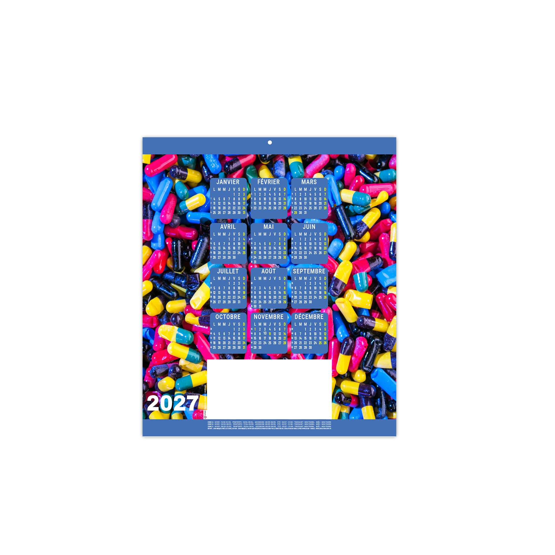 Elise 2027 — calendrier 2027 personnalisé