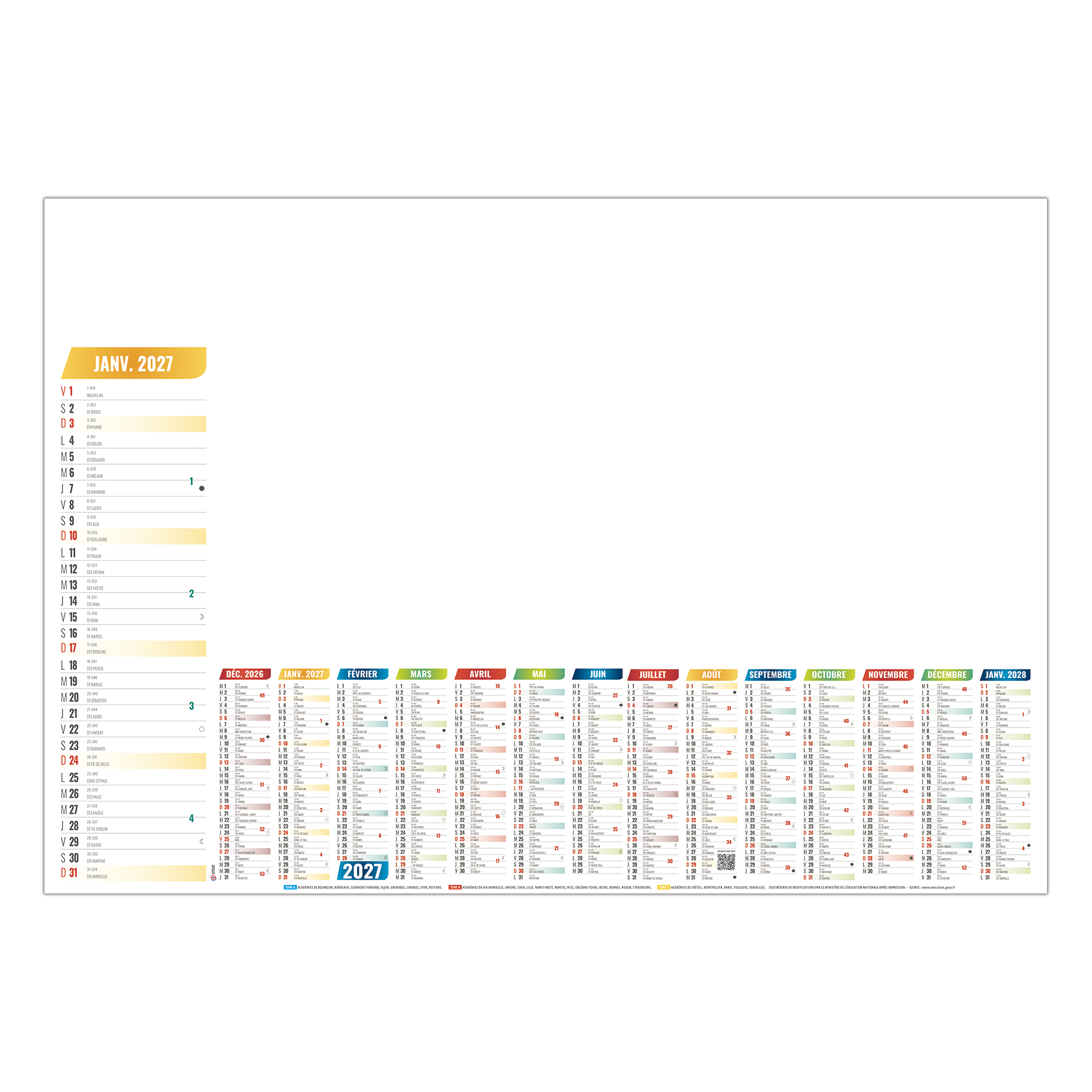 Sm Annuel Variable 2027 — calendrier 2027 personnalisé