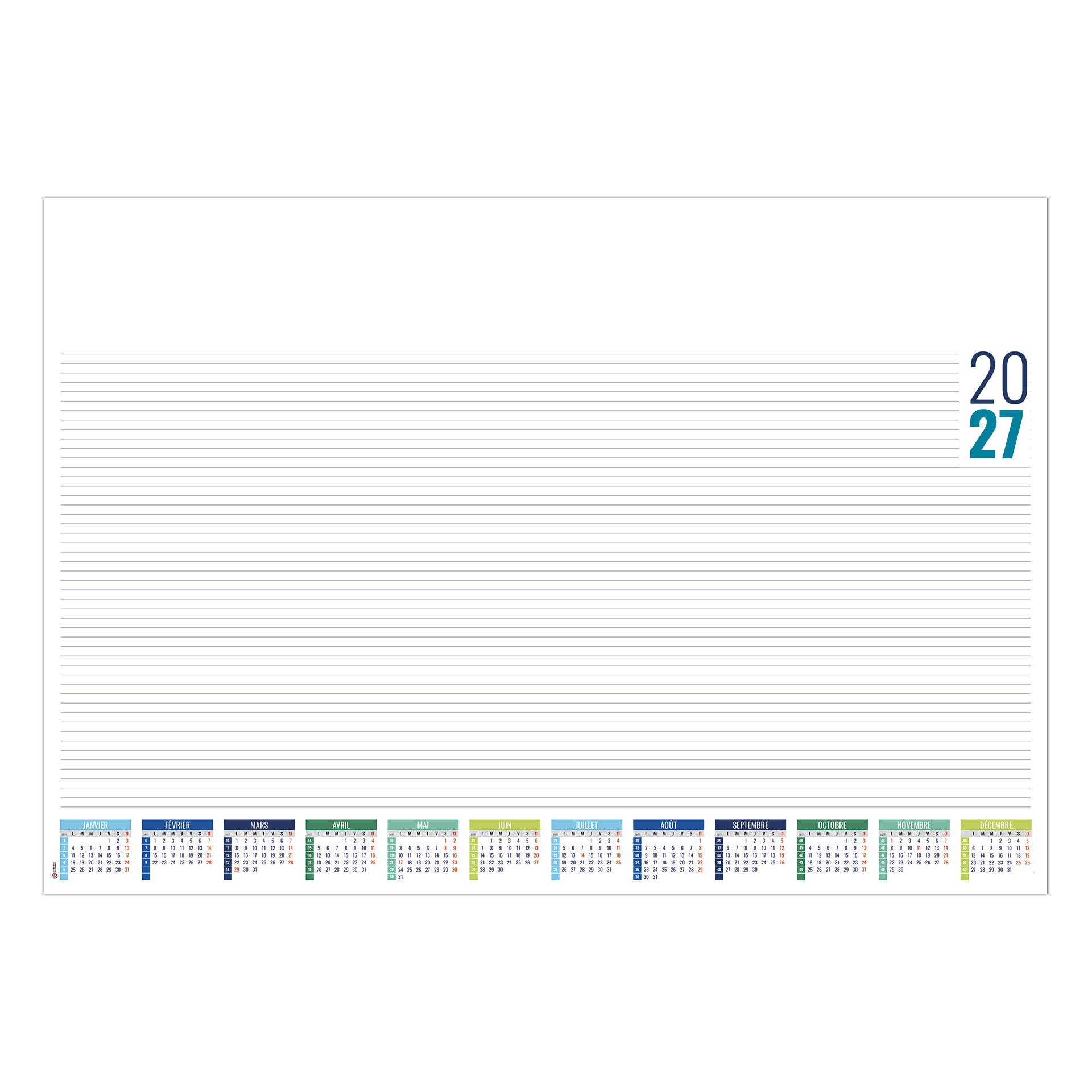 Sm Bureau 2027 — calendrier 2027 personnalisé