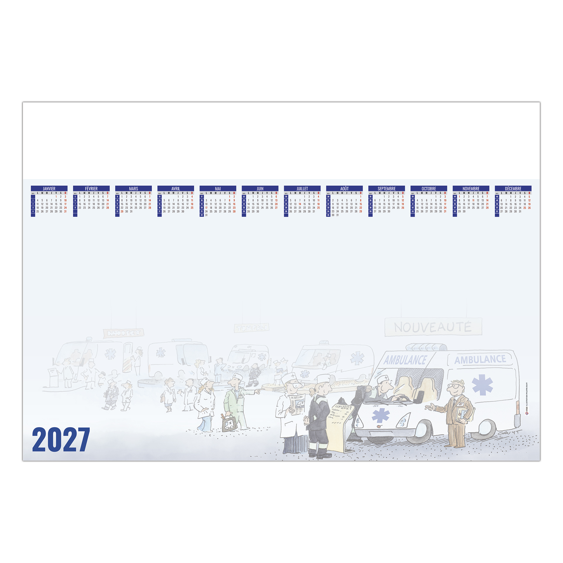 Sm L'ambulancier 2027 — calendrier 2027 personnalisé